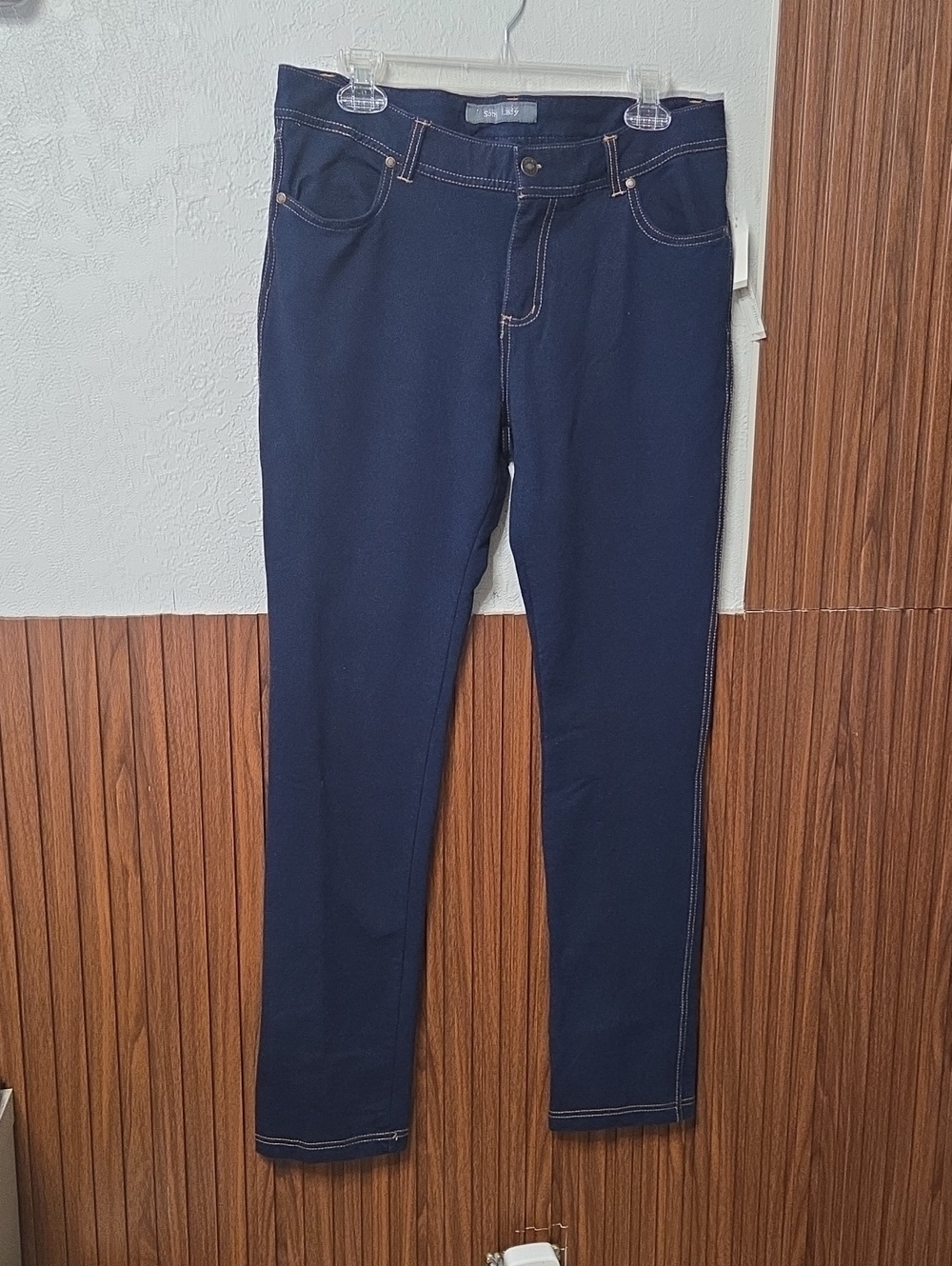 Skinny Navy Stretch Jeans for Women - Classic Slim Fit 2xlarge [0012]